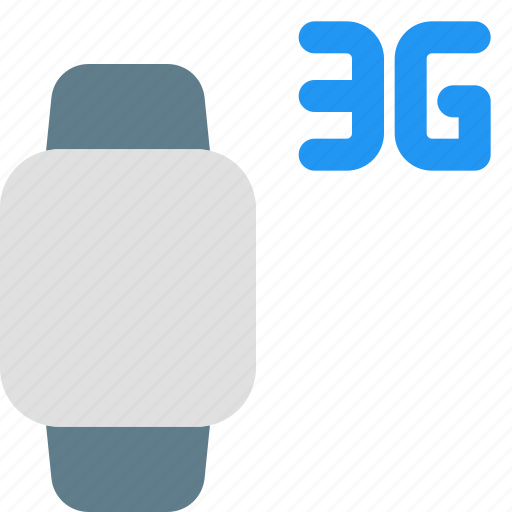 Square, smartwatch, 3g, network icon - Download on Iconfinder