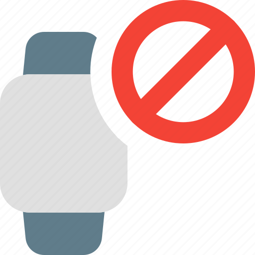 Square, smartwatch, banned, restricted icon - Download on Iconfinder