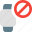 square, smartwatch, banned, restricted 