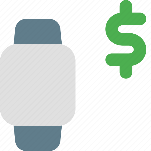 Square, smartwatch, money, dollar icon - Download on Iconfinder