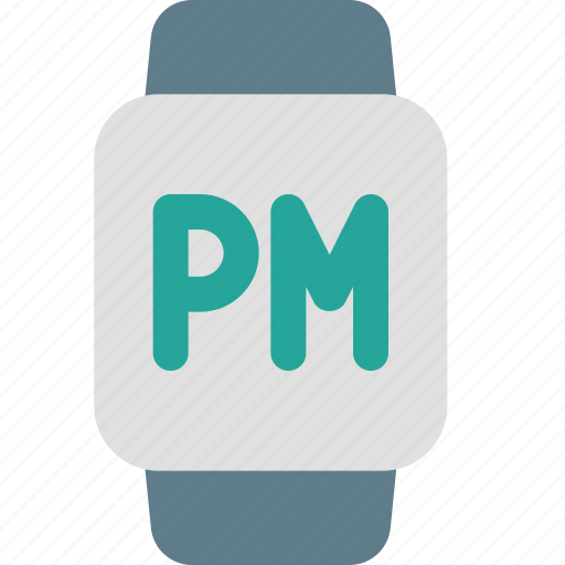 Square, smartwatch, pm, watch icon - Download on Iconfinder