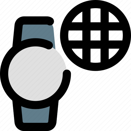 Circle, smartwatch, browser, online icon - Download on Iconfinder