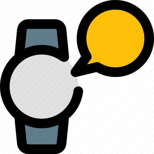 Circle, smartwatch, comment, message icon - Download on Iconfinder
