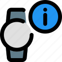 circle, smartwatch, info, information