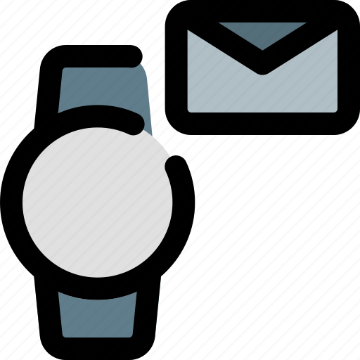 Circle, smartwatch, message, email icon - Download on Iconfinder