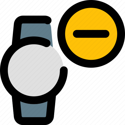Circle, smartwatch, minus, delete icon - Download on Iconfinder