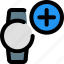 circle, smartwatch, plus, add 