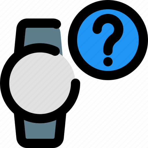 Circle, smartwatch, question, phones icon - Download on Iconfinder
