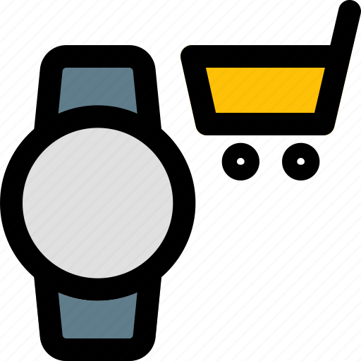 Circle, smartwatch, shop, cart icon - Download on Iconfinder
