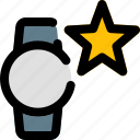 circle, smartwatch, star, favorite