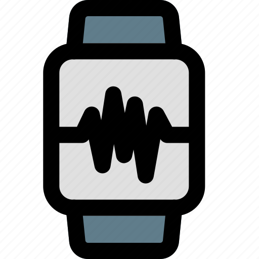 Smartwatch, heart, rate, ecg icon - Download on Iconfinder
