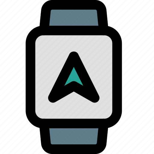 Smartwatch, navigation, direction, pin icon - Download on Iconfinder