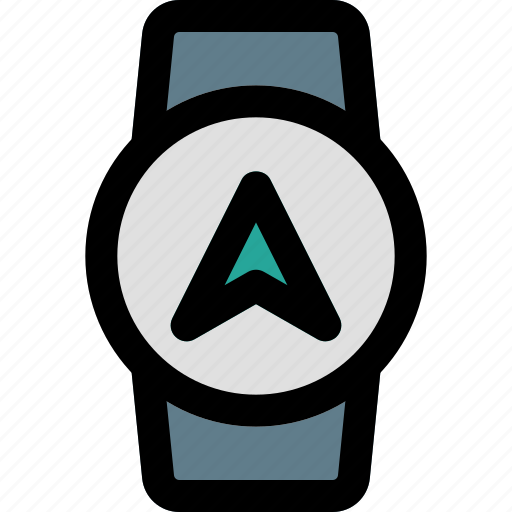 Smartwatch, navigation, location, direction icon - Download on Iconfinder