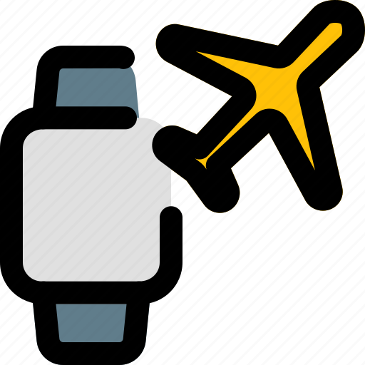 Square, smartwatch, airplane, mode icon - Download on Iconfinder
