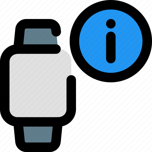 Square, smartwatch, info, information icon - Download on Iconfinder