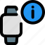 square, smartwatch, info, information 