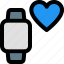 square, smartwatch, love, favorite