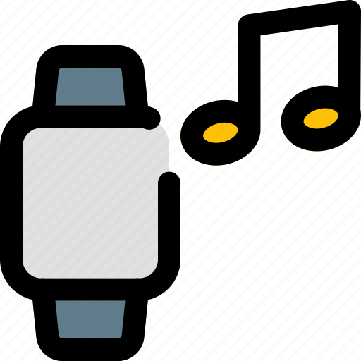 Square, smartwatch, music, sound icon - Download on Iconfinder