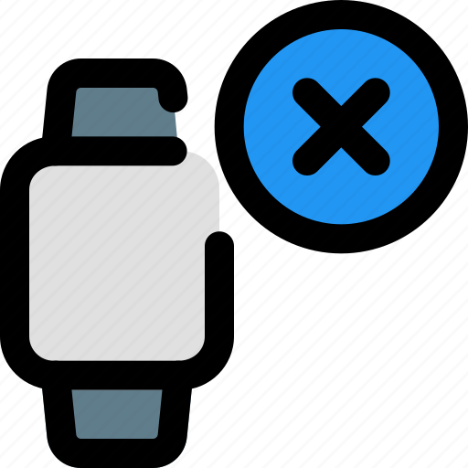 Square, smartwatch, remove, cancel icon - Download on Iconfinder