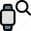 square, smartwatch, search, magnifier 