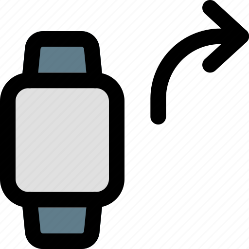 Square, smartwatch, turn, right icon - Download on Iconfinder
