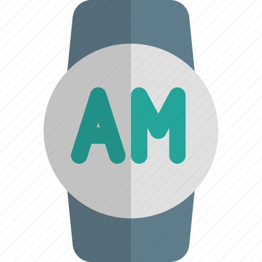 Circle, smartwatch, am, phones, mobiles icon - Download on Iconfinder