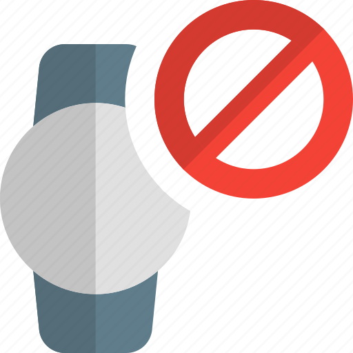 Circle, smartwatch, banned, phones icon - Download on Iconfinder