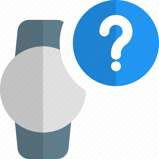 Circle, smartwatch, question, phones, mobiles icon - Download on Iconfinder