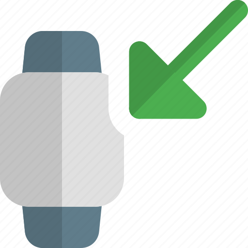 Square, smartwatch, left, down, corner, phones icon - Download on Iconfinder