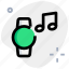 circle, smartwatch, music, phones, mobiles, green 
