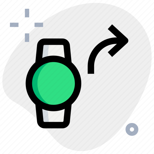 Circle, smartwatch, turn, right, phones, mobiles icon - Download on Iconfinder