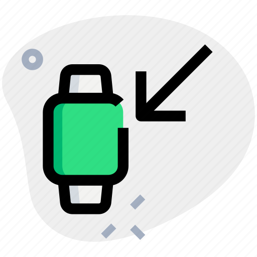 Square, smartwatch, left, down, corner icon - Download on Iconfinder