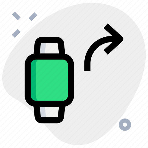 Square, smartwatch, turn, right, phones, mobiles icon - Download on Iconfinder