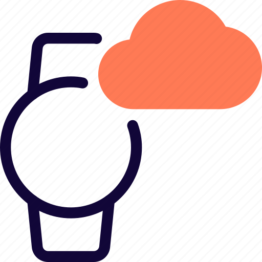 Cloud, circle, smartwatch, phones, mobiles icon - Download on Iconfinder