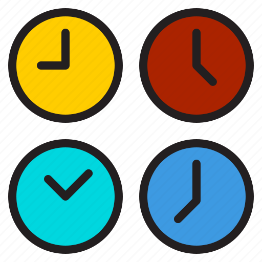 Multiple, time, zone, smart, watch, screen, technology icon - Download on Iconfinder