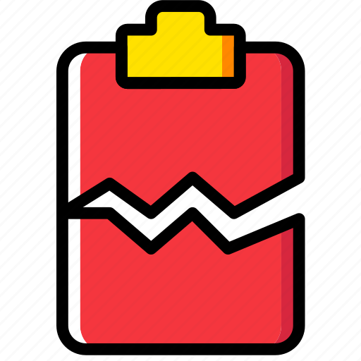 Clipboard, cracked, document, file, folder, paper icon - Download on Iconfinder