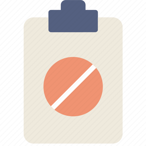 Document, file, forbidden, note, paper, write icon - Download on Iconfinder