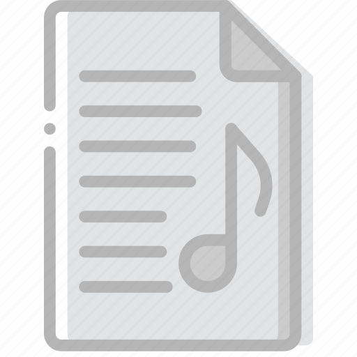 Document, file, music, paper, write icon - Download on Iconfinder
