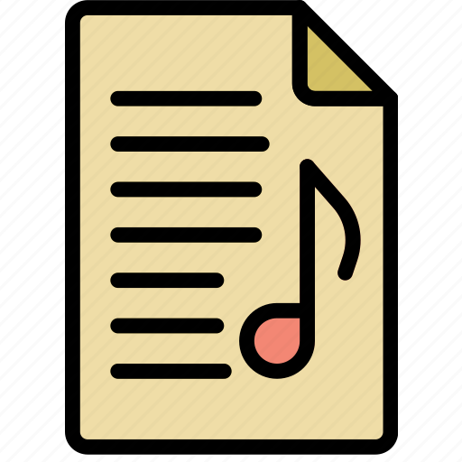 Document, file, music, note, paper, write icon - Download on Iconfinder