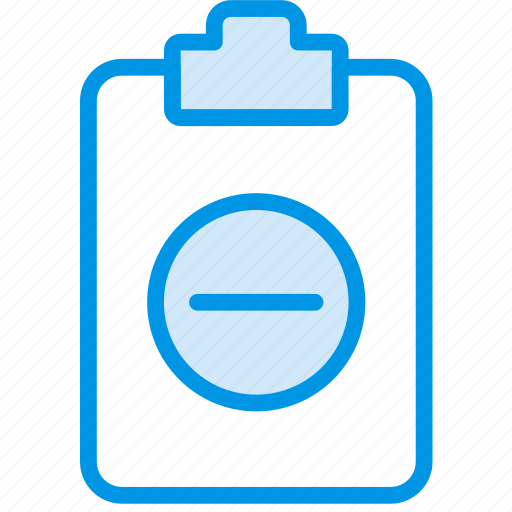 Document, file, note, paper, substract, write icon - Download on Iconfinder