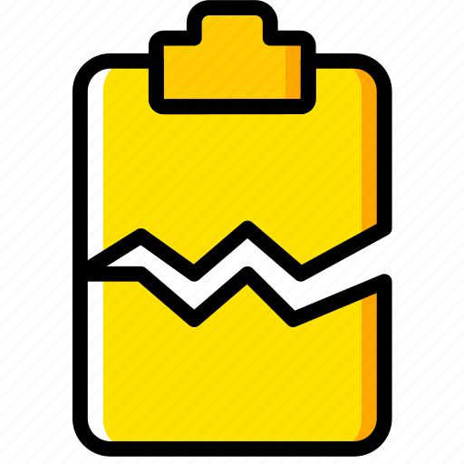 Cracked, doc, document, file, paper, write icon - Download on Iconfinder