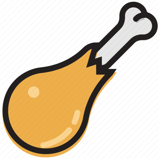 Cooking, food, gastronomy, haunch, meat, of icon - Download on Iconfinder