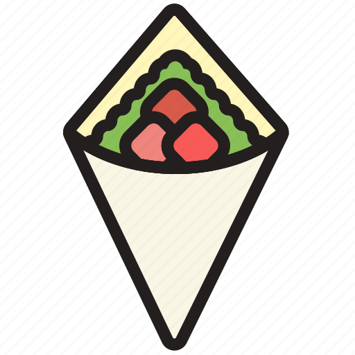 Cooking, food, gastronomy, teriyaki, wrap icon - Download on Iconfinder