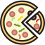 cooking, food, gastronomy, pizza, sliced 