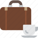 briefcase, business, desk, desktop, office, tool