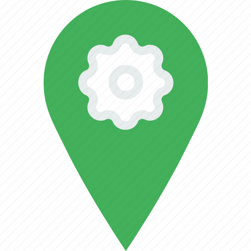 Location, map, marker, navigation, pin, settings icon - Download on Iconfinder