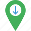 download, location, map, marker, navigation, pin 