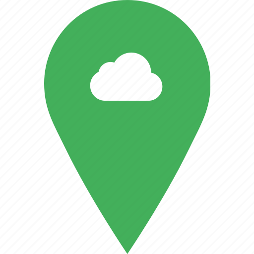 Add, cloud, location, map, pin icon - Download on Iconfinder