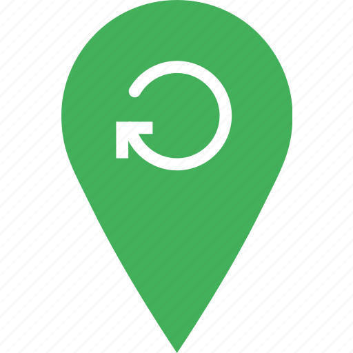 Location, map, marker, navigation, pin, refresh icon - Download on Iconfinder