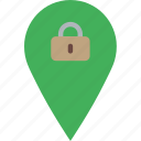 location, lock, map, marker, navigation, pin